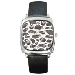 Hedgehog Square Metal Watch by Sparkle