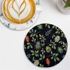 Nature With Bugs Uv Print Round Tile Coaster