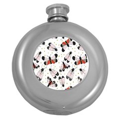 Butterfly Round Hip Flask (5 Oz) by Sparkle