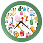 Summer-fair-food-goldfish Copy Copy Color Wall Clock Front