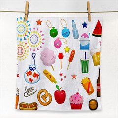 Summer-fair-food-goldfish Copy Copy Face Towel by Nexatart