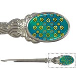 Yellow And Blue Proud Blooming Flowers Letter Opener Front