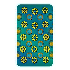 Yellow And Blue Proud Blooming Flowers Memory Card Reader (rectangular) by pepitasart