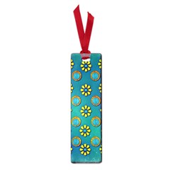 Yellow And Blue Proud Blooming Flowers Small Book Marks by pepitasart