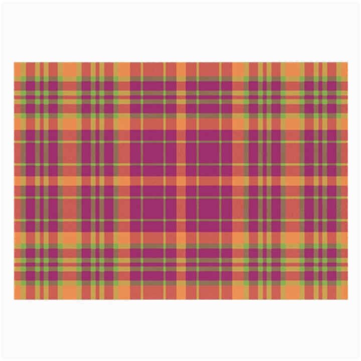 Tartan 9 Large Glasses Cloth (2 Sides)