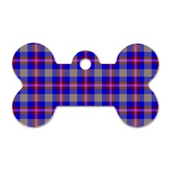 Tartan 2 Dog Tag Bone (one Side) by tartantotartanspink2