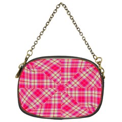 Pink Tartan-10 Chain Purse (one Side) by tartantotartanspink2