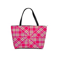 Pink Tartan-10 Classic Shoulder Handbag