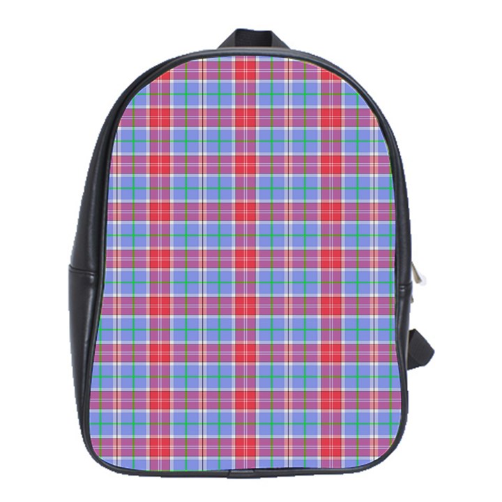 Pink Tartan 5 School Bag (XL)