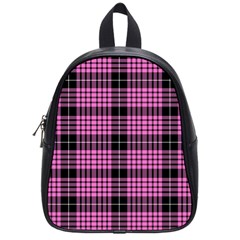 Pink Tartan 3 School Bag (small) by tartantotartanspink2