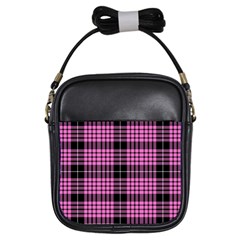 Pink Tartan 3 Girls Sling Bag by tartantotartanspink2