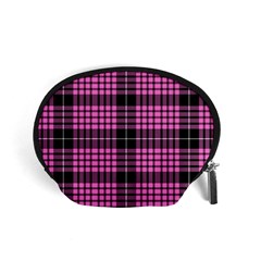 Pink Tartan 3 Accessory Pouch (small)