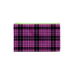 Pink Tartan 3 Cosmetic Bag (xs) by tartantotartanspink2