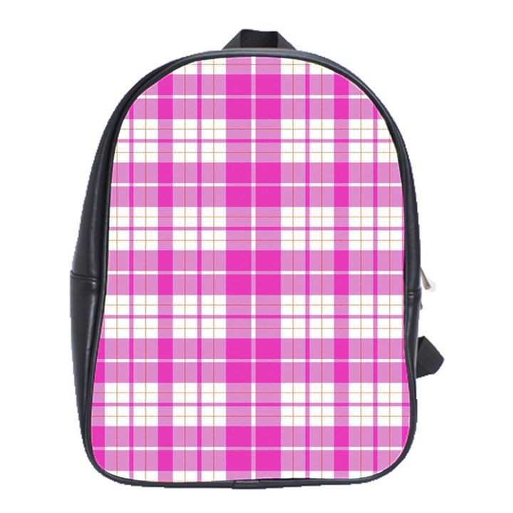 Pink Tartan School Bag (Large)