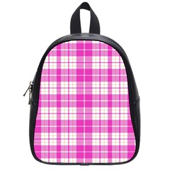 Pink Tartan School Bag (small) by tartantotartanspink2