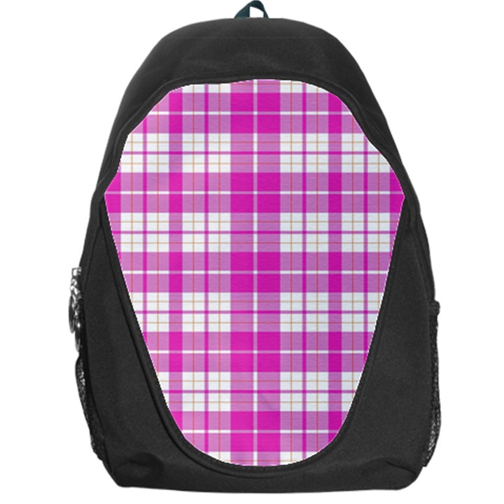 Pink Tartan Backpack Bag