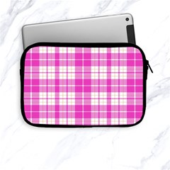 Pink Tartan Apple Ipad Mini Zipper Cases by tartantotartanspink2