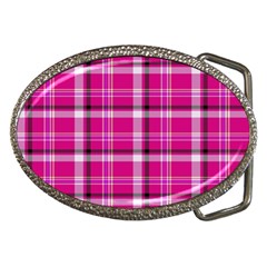 Pink Tartan-9 Belt Buckles