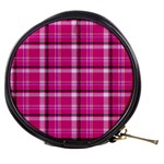 Pink Tartan-9 Mini Makeup Bag Front