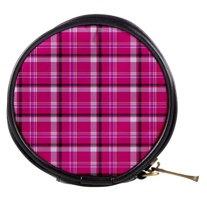 Pink Tartan-9 Mini Makeup Bag