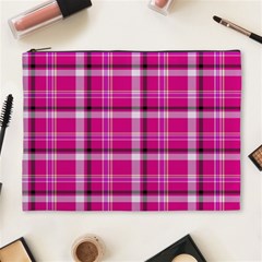 Pink Tartan-9 Cosmetic Bag (xl) by tartantotartanspink2