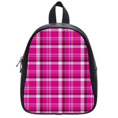 Pink Tartan-9 School Bag (small) by tartantotartanspink2