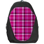 Pink Tartan-9 Backpack Bag Front