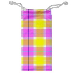 Pink Tartan-8 Jewelry Bag by tartantotartanspink2