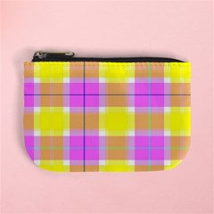 Pink Tartan-8 Mini Coin Purse by tartantotartanspink2