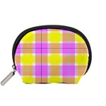 Pink Tartan-8 Accessory Pouch (Small) Front