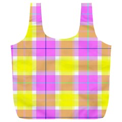 Pink Tartan-8 Full Print Recycle Bag (xxl) by tartantotartanspink2