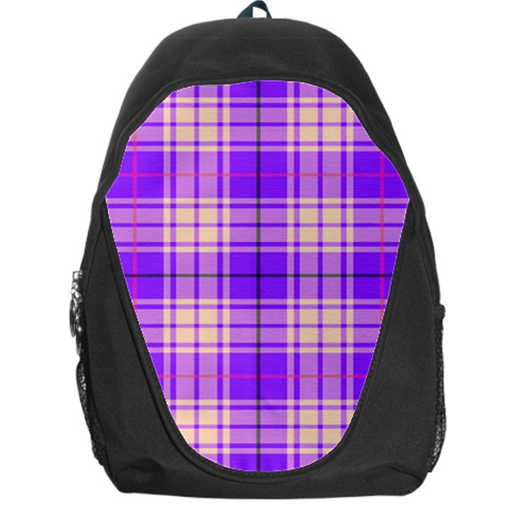 Pink Tartan 6 Backpack Bag