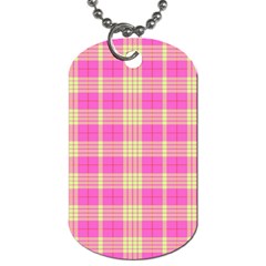 Pink Tartan 4 Dog Tag (one Side) by tartantotartanspink2