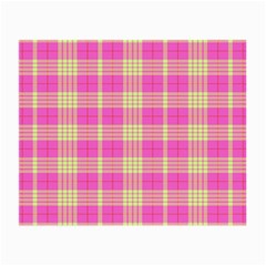 Pink Tartan 4 Small Glasses Cloth