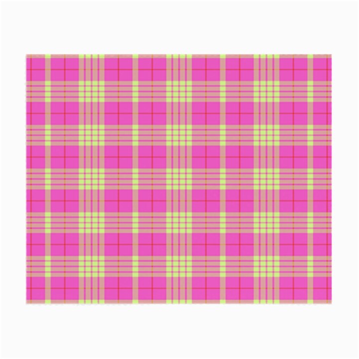 Pink Tartan 4 Small Glasses Cloth