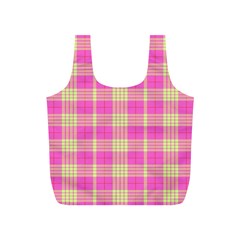 Pink Tartan 4 Full Print Recycle Bag (s) by tartantotartanspink2