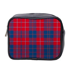 Galloway Red Modern Tartan Mini Toiletries Bag (two Sides) by tartantotartansred2