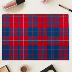 Galloway Red Modern Tartan Cosmetic Bag (xxl) by tartantotartansred2