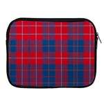 Galloway Red Modern Tartan Apple iPad 2/3/4 Zipper Cases Front