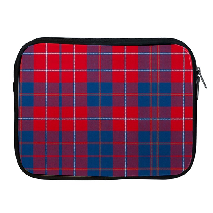 Galloway Red Modern Tartan Apple iPad 2/3/4 Zipper Cases