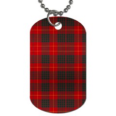 Cameron Clan Modern Tartan Dog Tag (one Side)