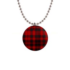 Cameron Clan Modern Tartan 1  Button Necklace by tartantotartansred2