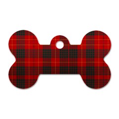 Cameron Clan Modern Tartan Dog Tag Bone (one Side) by tartantotartansred2