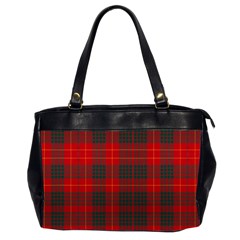 Cameron Clan Modern Tartan Oversize Office Handbag (2 Sides) by tartantotartansred2