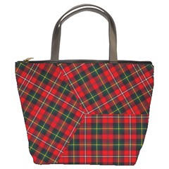 Boyd Modern Tartan Bucket Bag by tartantotartansred2