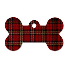 Brodie Clan Tartan Dog Tag Bone (one Side) by tartantotartansred2