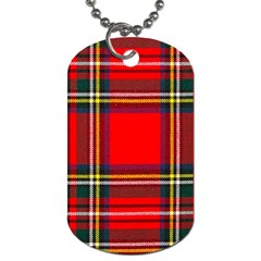 Stewart Royal Modern Heavy Weight Tartan Dog Tag (two Sides) by tartantotartansred2