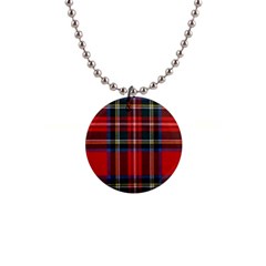 Stewart Royal Modern Tartan 1  Button Necklace by tartantotartansred2