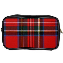 Stewart Royal Modern Tartan Toiletries Bag (one Side) by tartantotartansred2