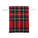 Stewart Royal Modern Tartan Lightweight Drawstring Pouch (L) Back